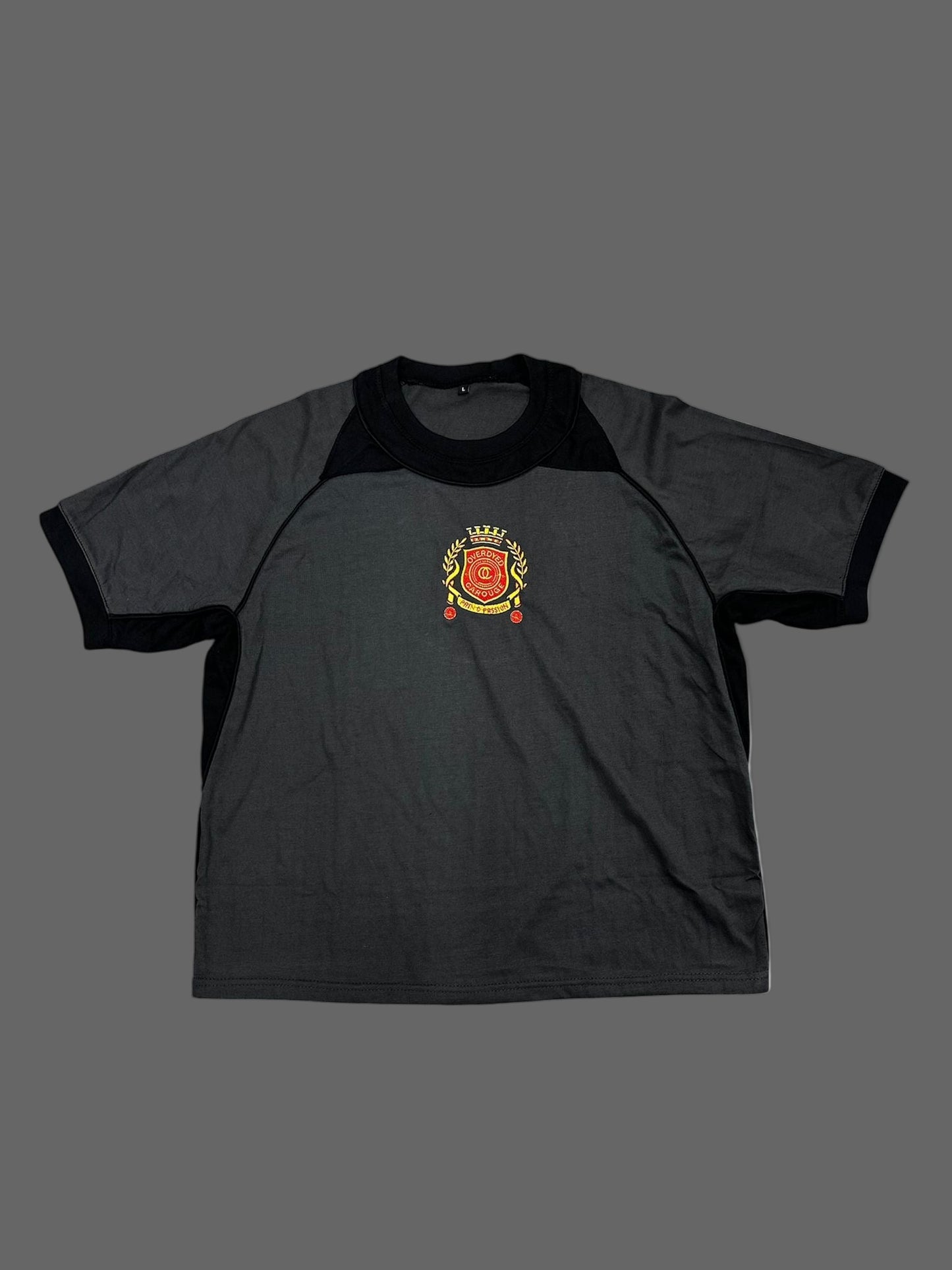 OVERDYED X CAROUGE SWEATSHIRT (GREY + BLACK)