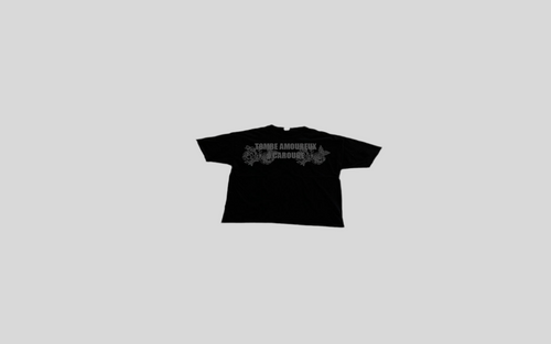 CAROUGE "TOMBE AMOUREUX" TEE GREY + BLACK
