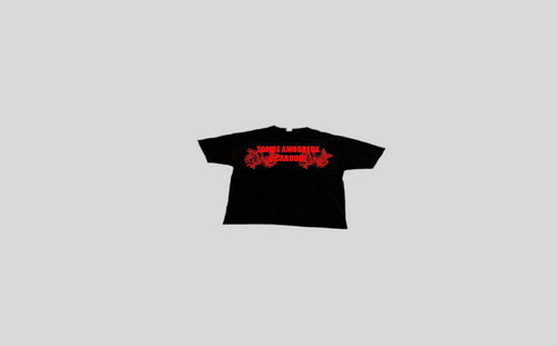 CAROUGE "TOMBE AMOUREUX" TEE RED + BLACK